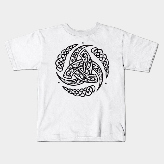 odin horns Kids T-Shirt by Lamink